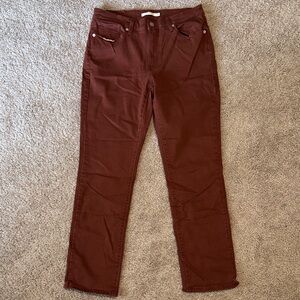Levi's Rich Brown Straight Leg Women's Jeans